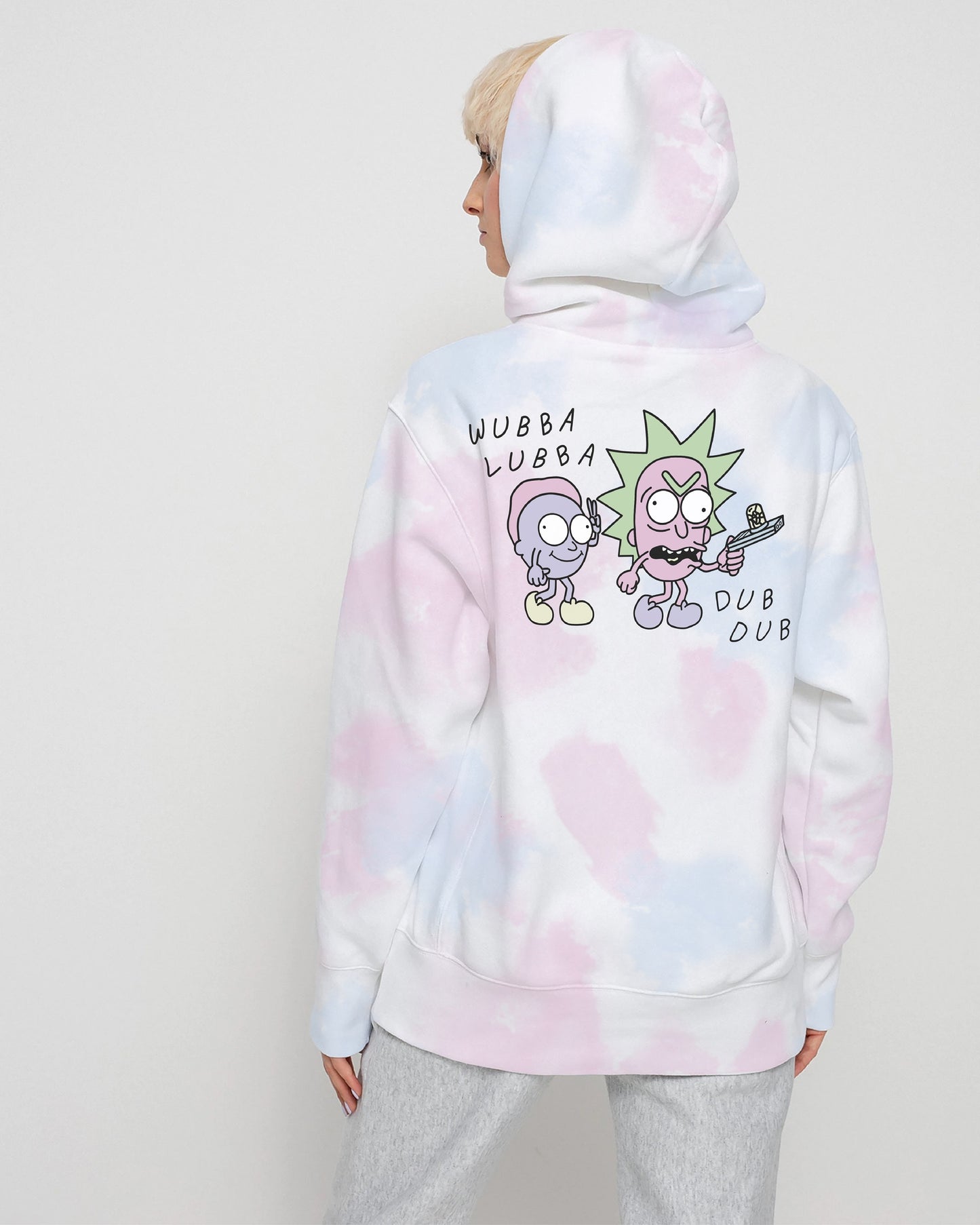 HOODIE TIE DYE RICK AND MORTY