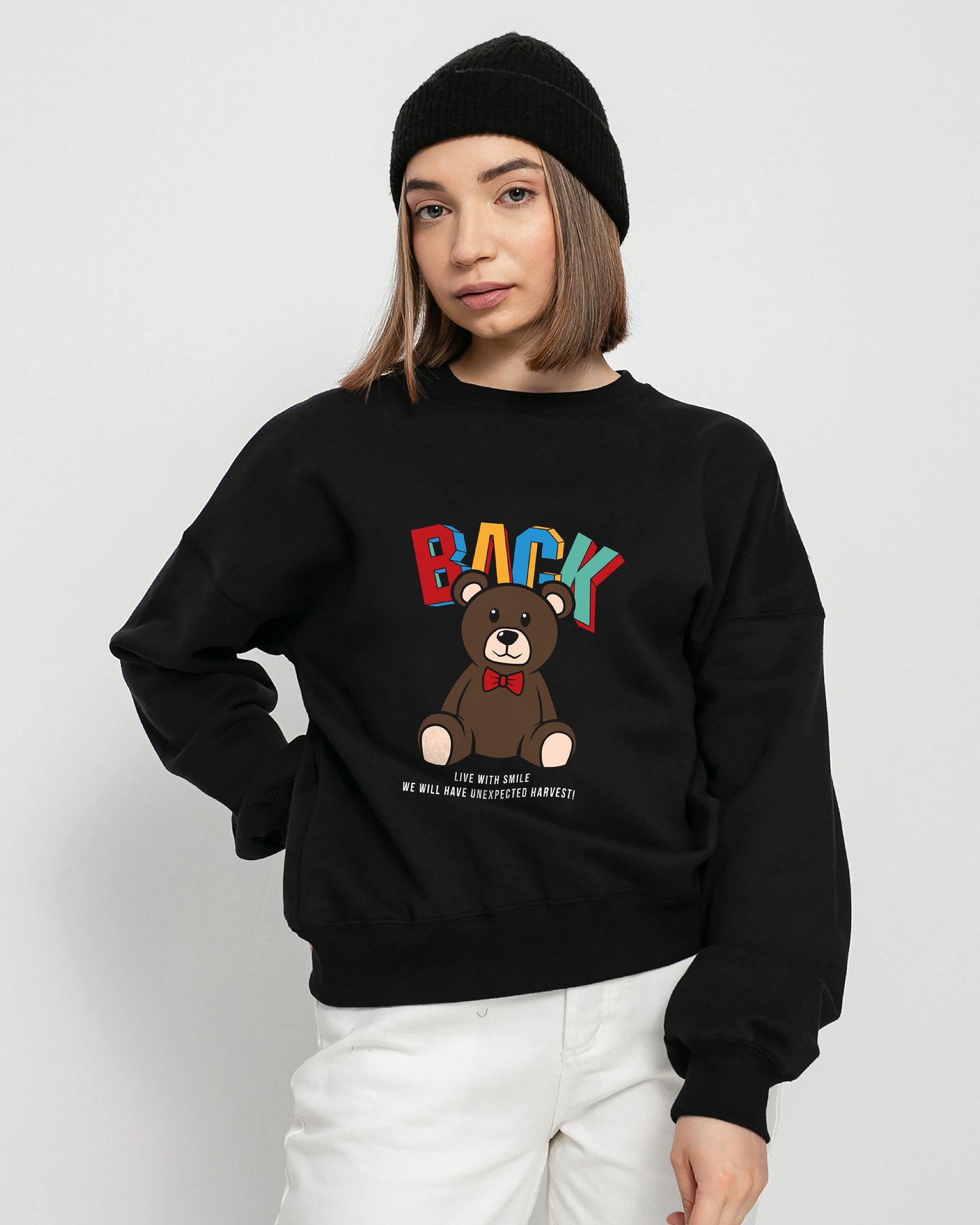 BUZO NEGRO OSO BACK