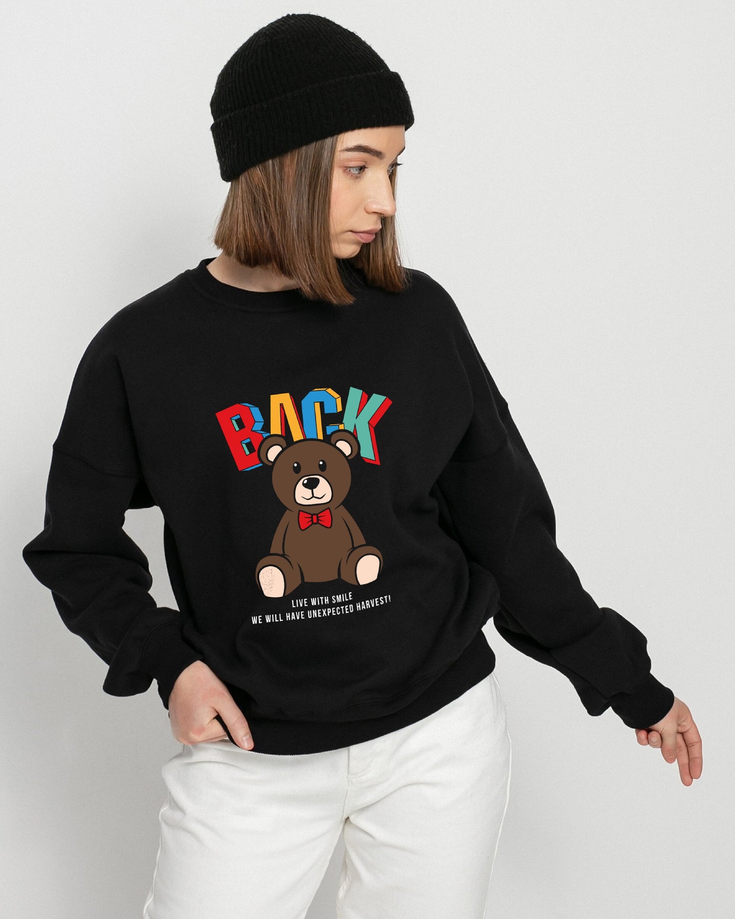 BUZO NEGRO OSO BACK