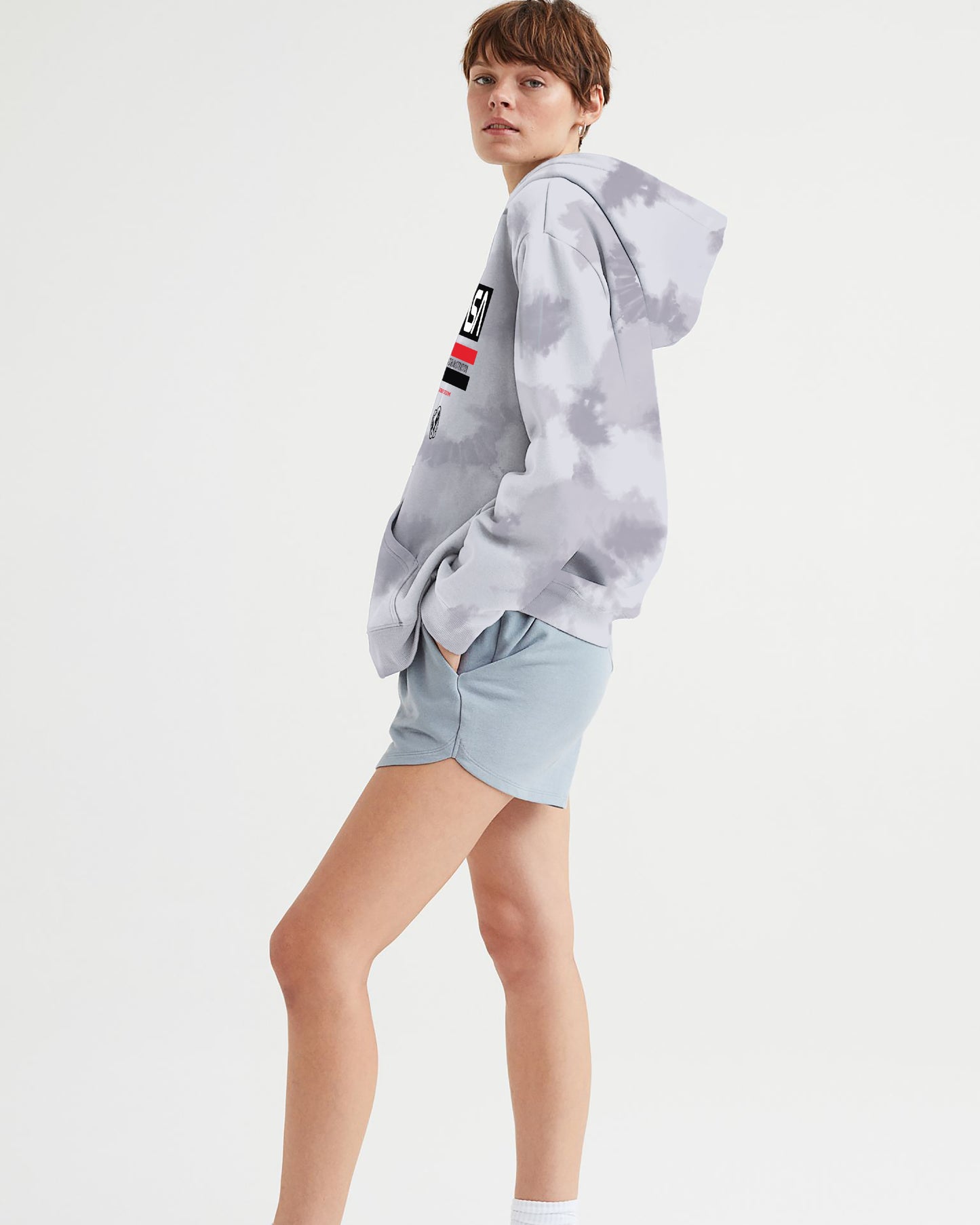 HOODIE NASA TIE DYE GRIS