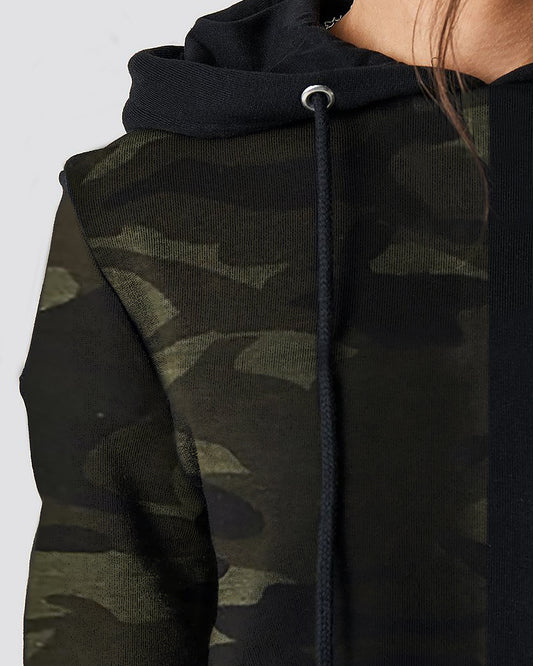 CROP HOODIE MILITAR