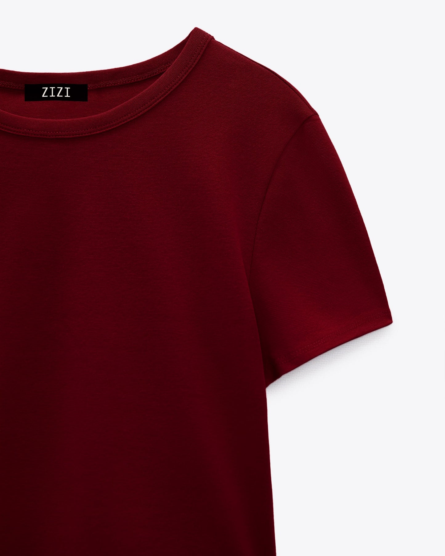 CROP TOP RIBB VINO