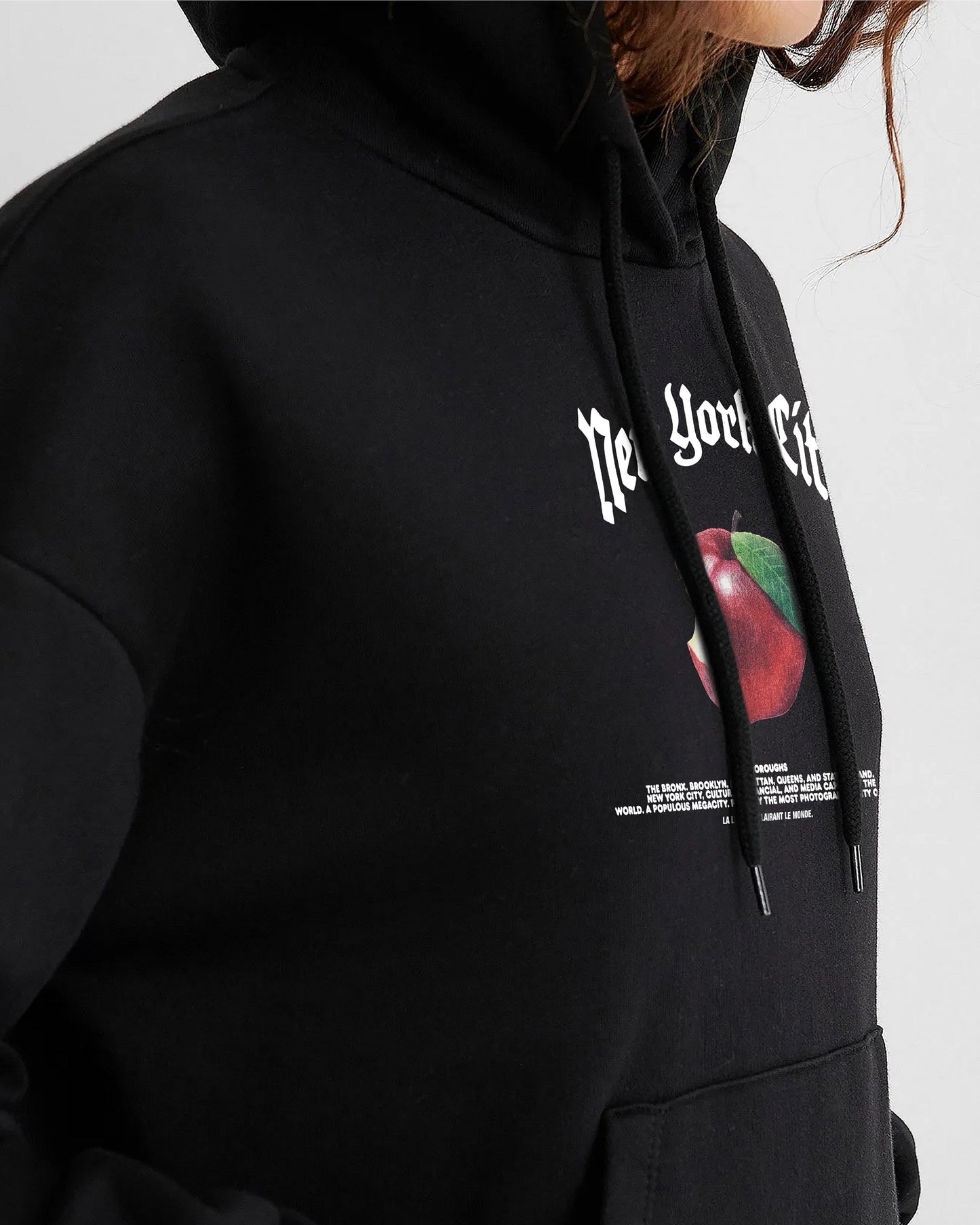 HOODIE NEGRO NEW YORK CITY