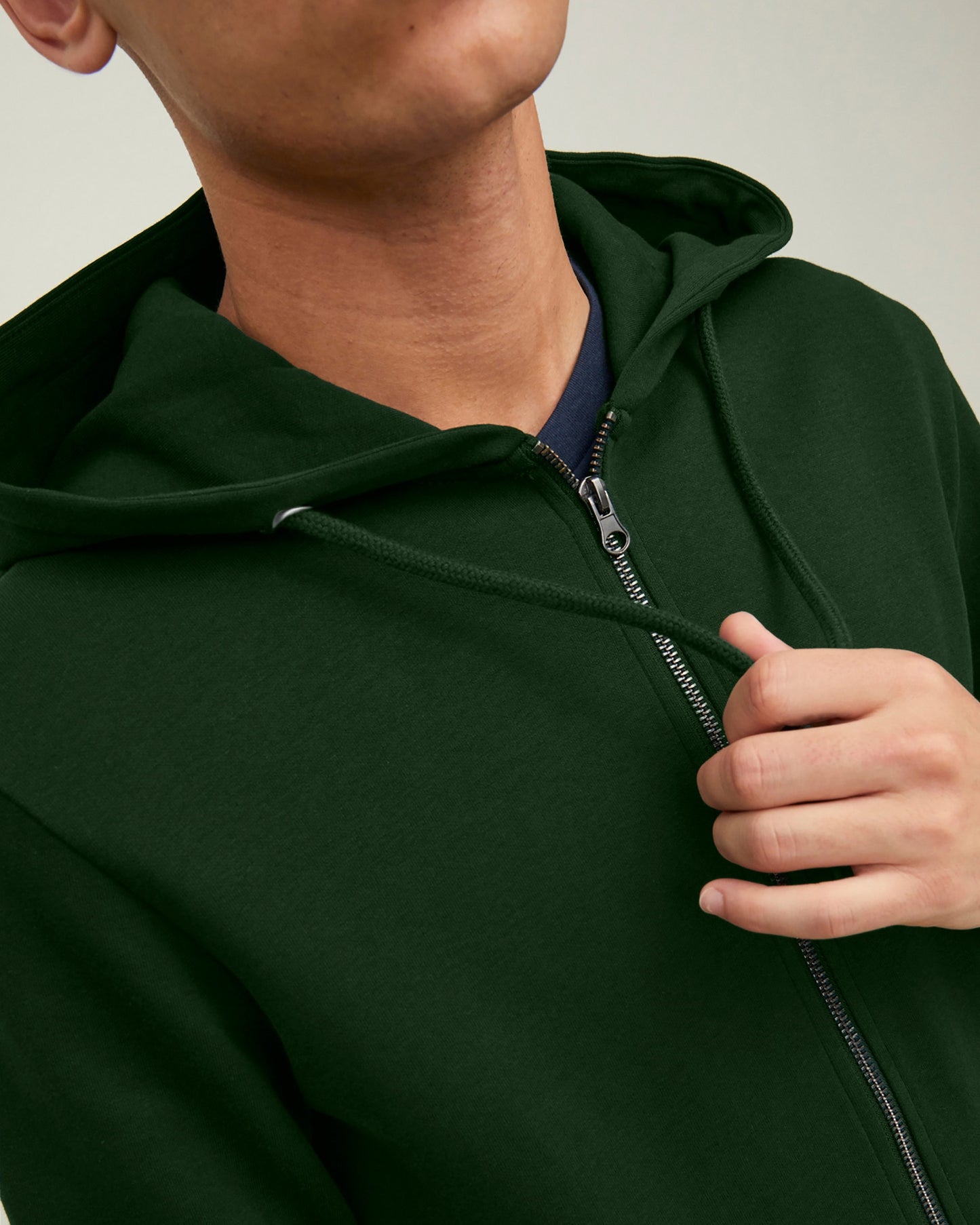 CHOMPA FLEECE VERDE BOTELLA