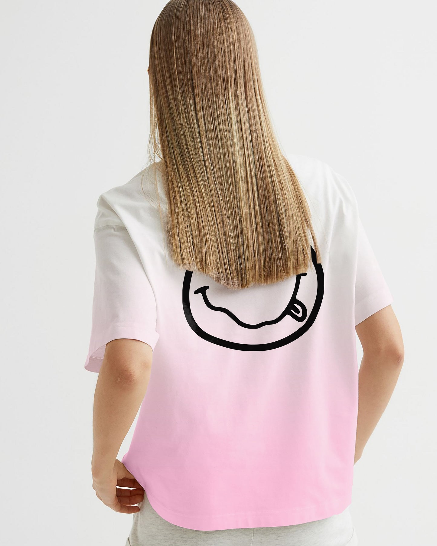 CAMISETA TINT ROSADO CARITA NIRVANA