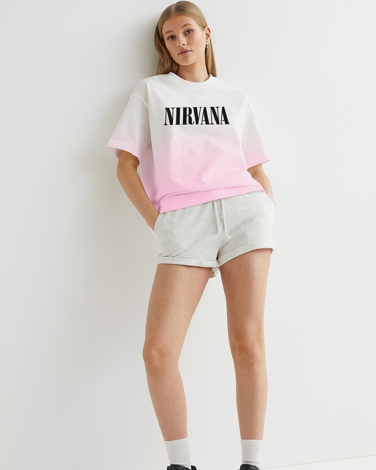 CAMISETA TINT ROSADO CARITA NIRVANA