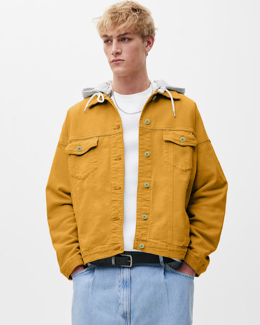 CHAQUETA JEAN MOSTAZA
