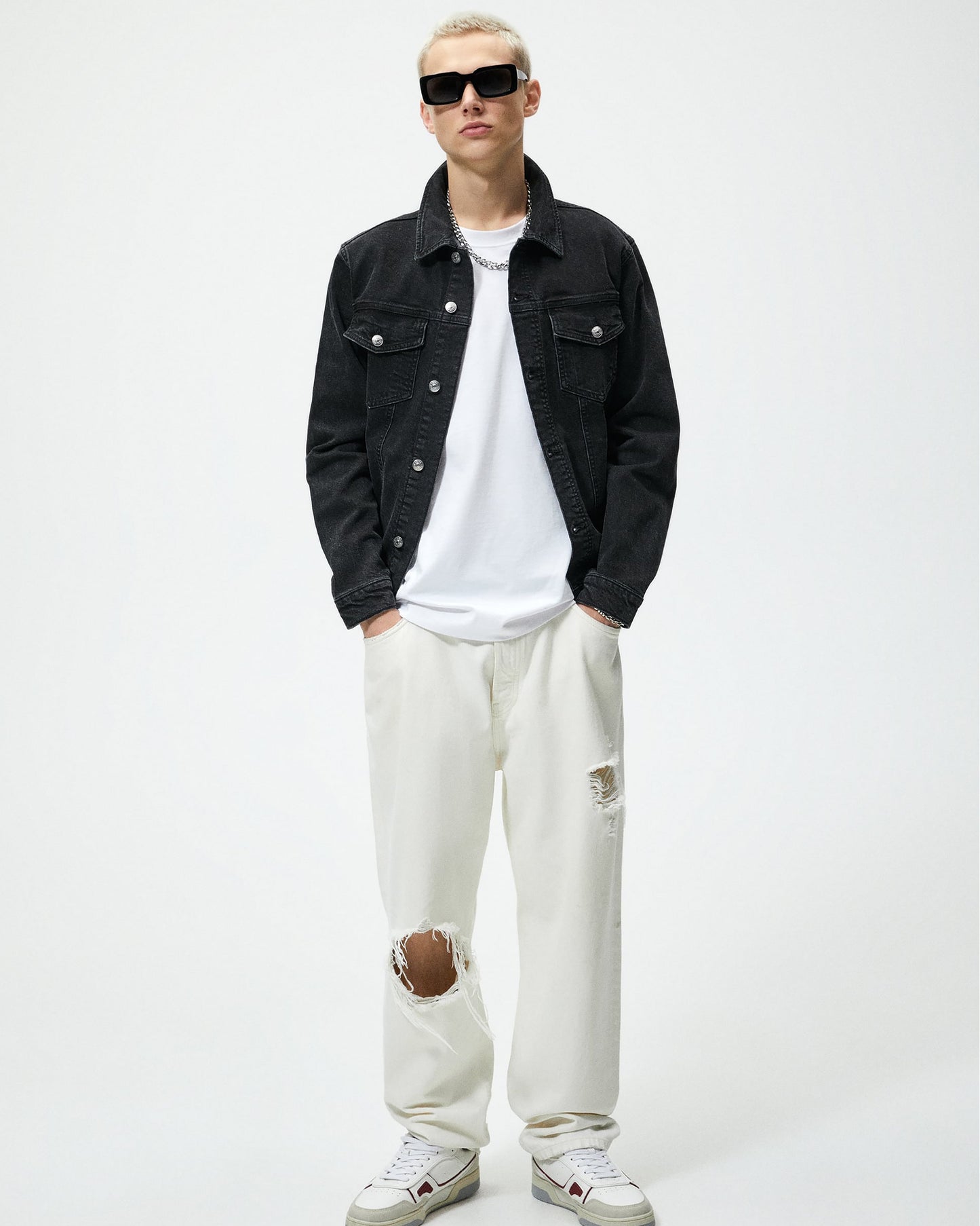 CHAQUETA JEAN NEGRA