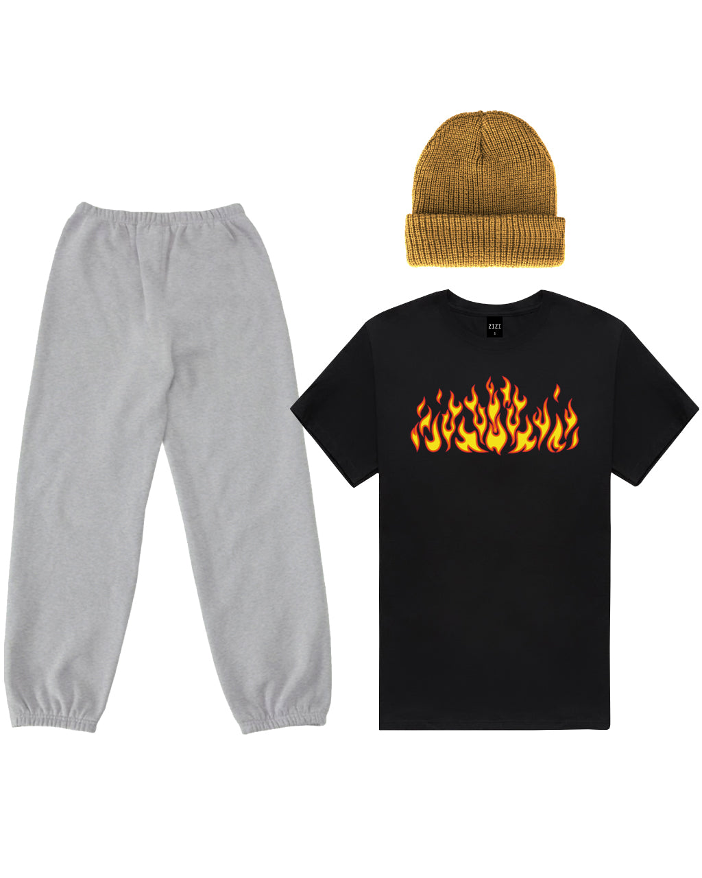 CONJUNTO ENERGY (CAMISETA FLAME + JOGGER + GORRO)