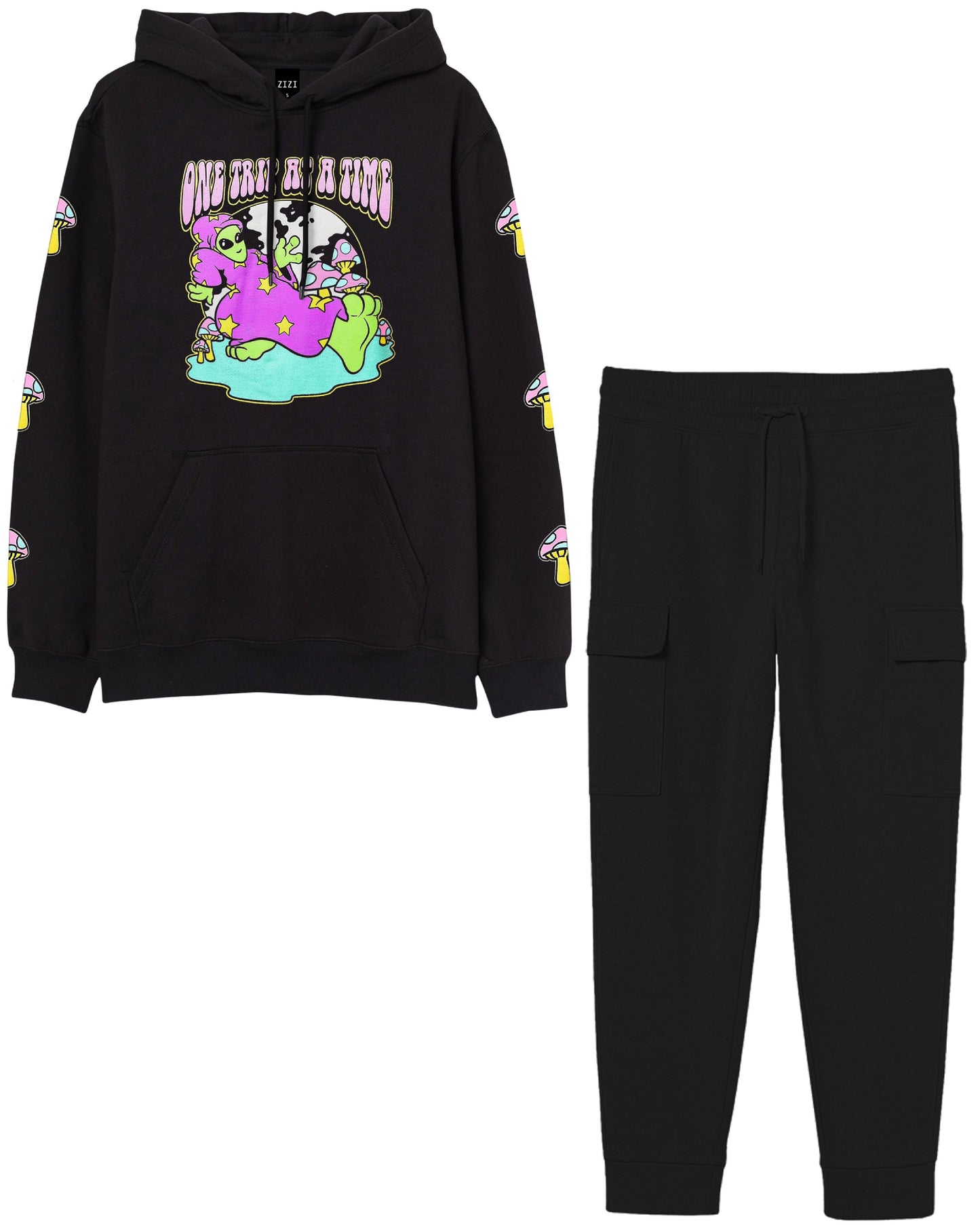 CONJUNTO CENTENNIAL ESTAMPADO (SUDADERA + CARGO JOGGER)