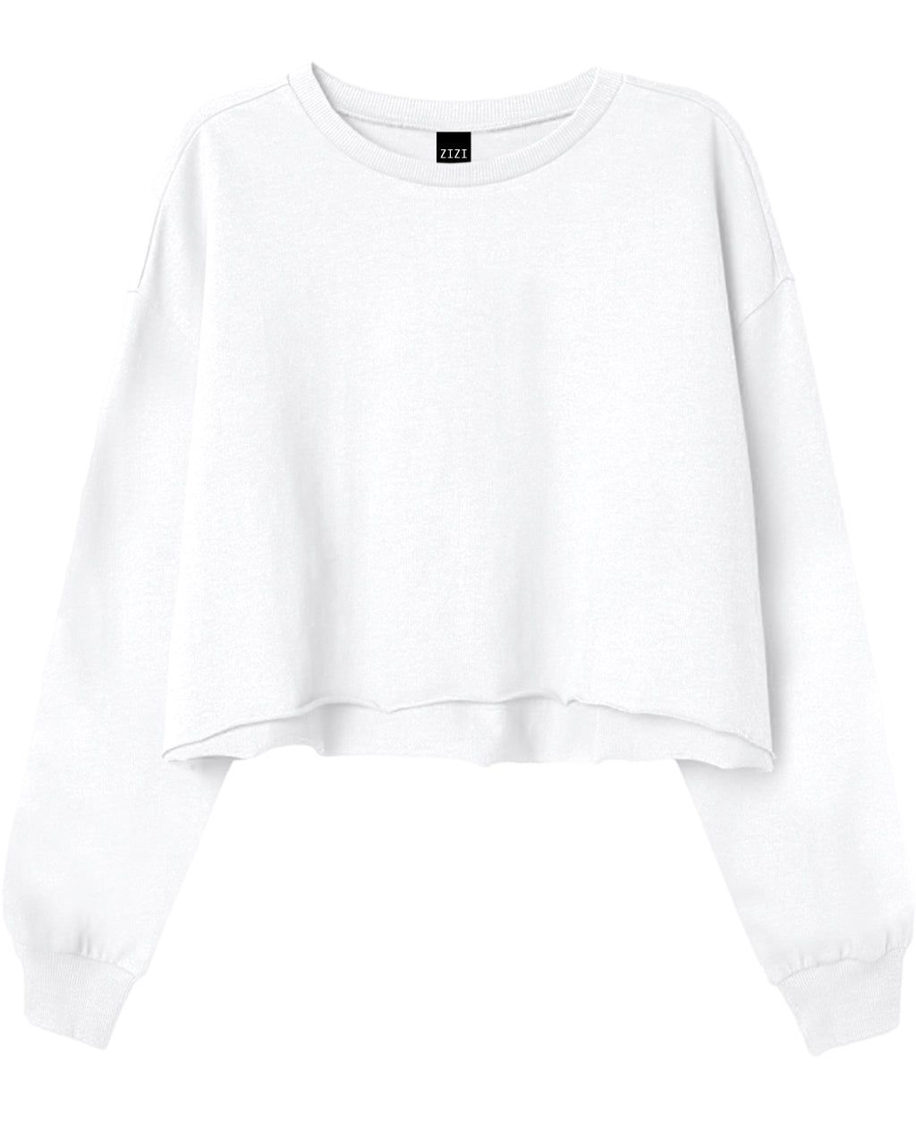 CROP BUZO BLANCO