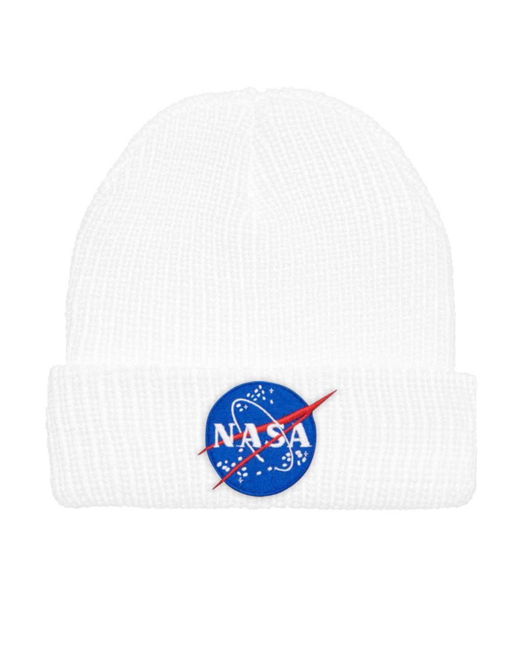GORRO DE LANA NASA - BLANCO