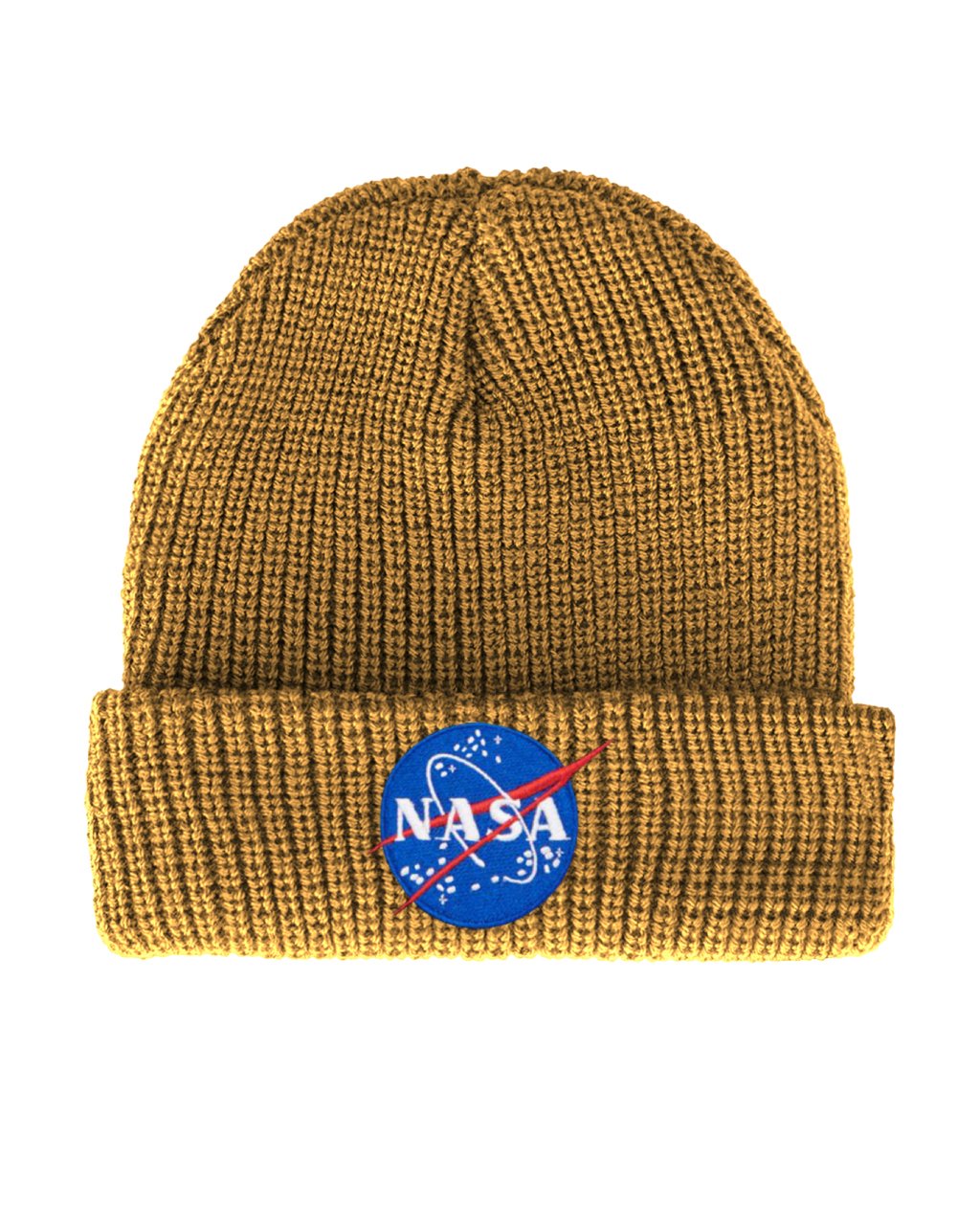 GORRO DE LANA NASA - MOSTAZA