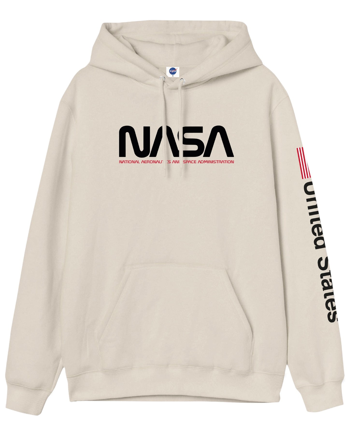 HOODIE NASA CREMA BANDERA