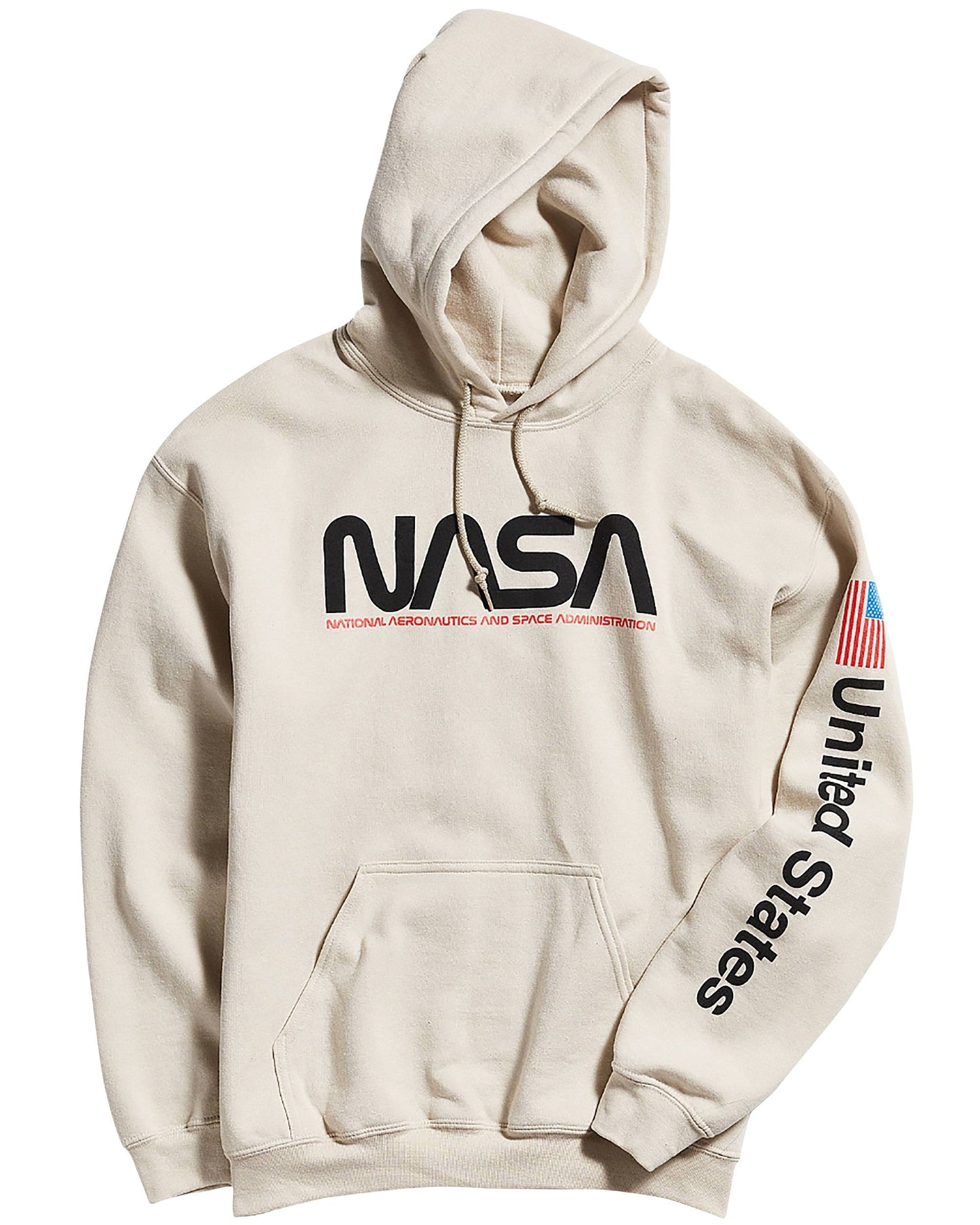 HOODIE NASA CREMA BANDERA