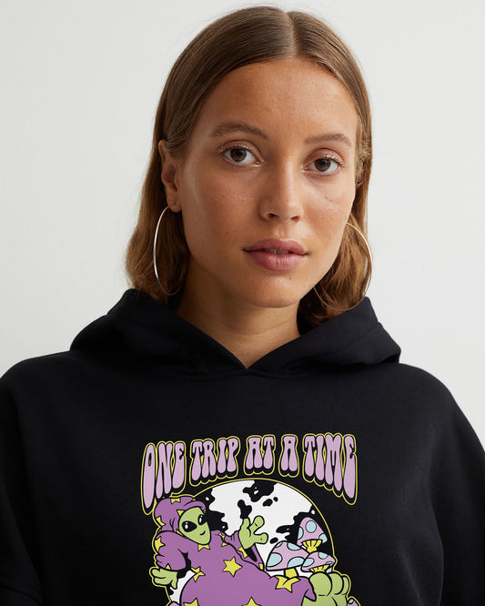 HOODIE NEGRO ONE TRIP AT A TIME