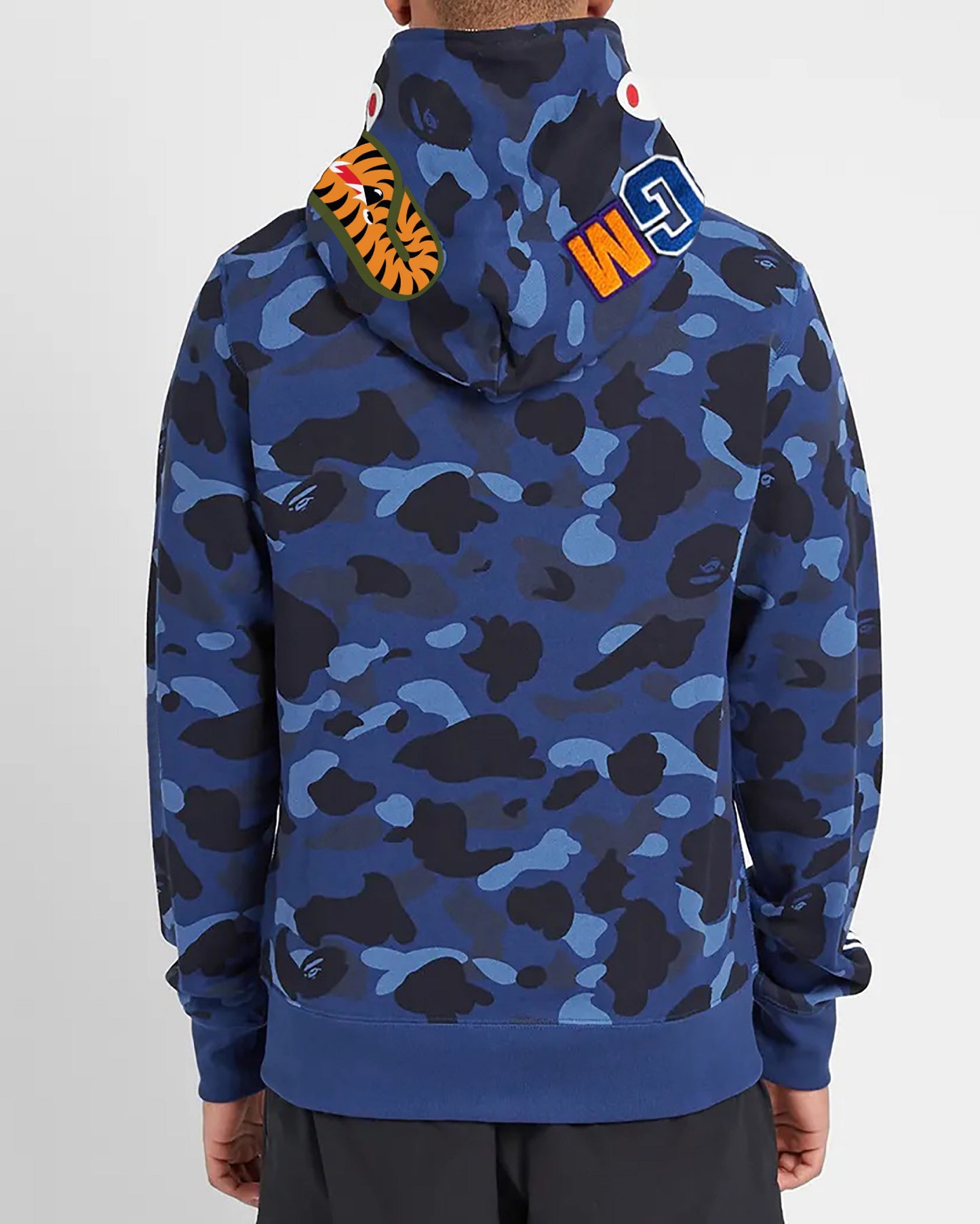 CHOMPA HOODIE BAPE SHARK COLOR AZUL