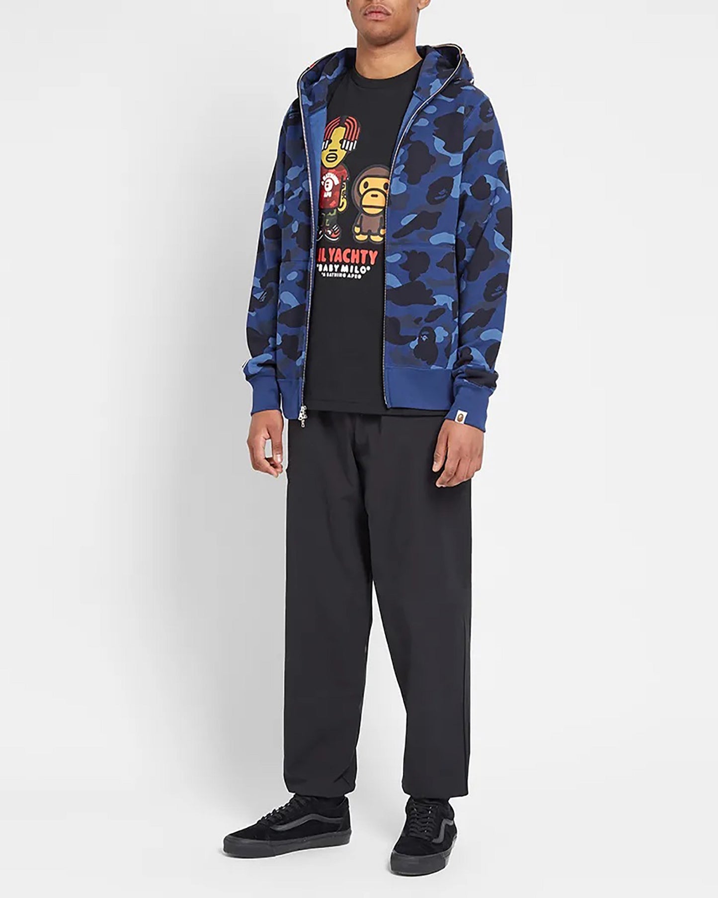 CHOMPA HOODIE BAPE SHARK COLOR AZUL