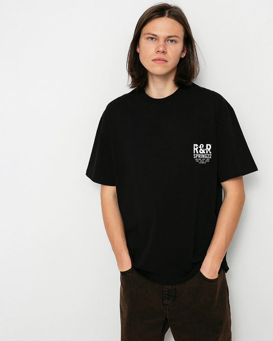 CAMISETA NEGRA R&R FLOREAL