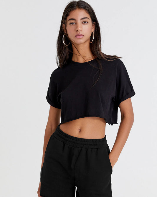 CROP TOP NEGRO