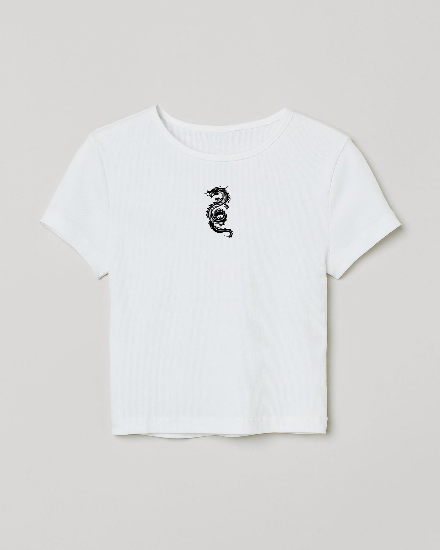 CROP TOP RIBB BLANCO DRAGÓN