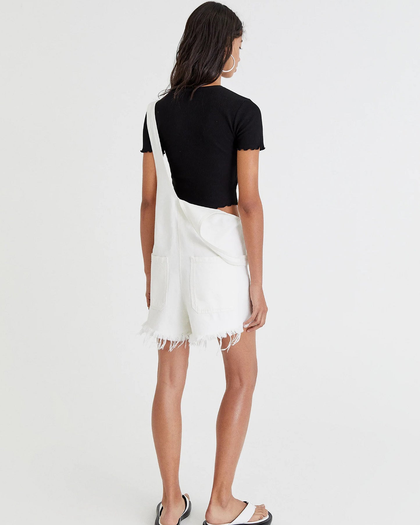 CROP TOP RIBB NEGRO BABY