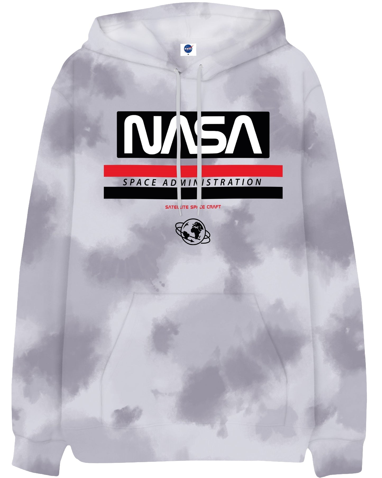 HOODIE NASA TIE DYE GRIS