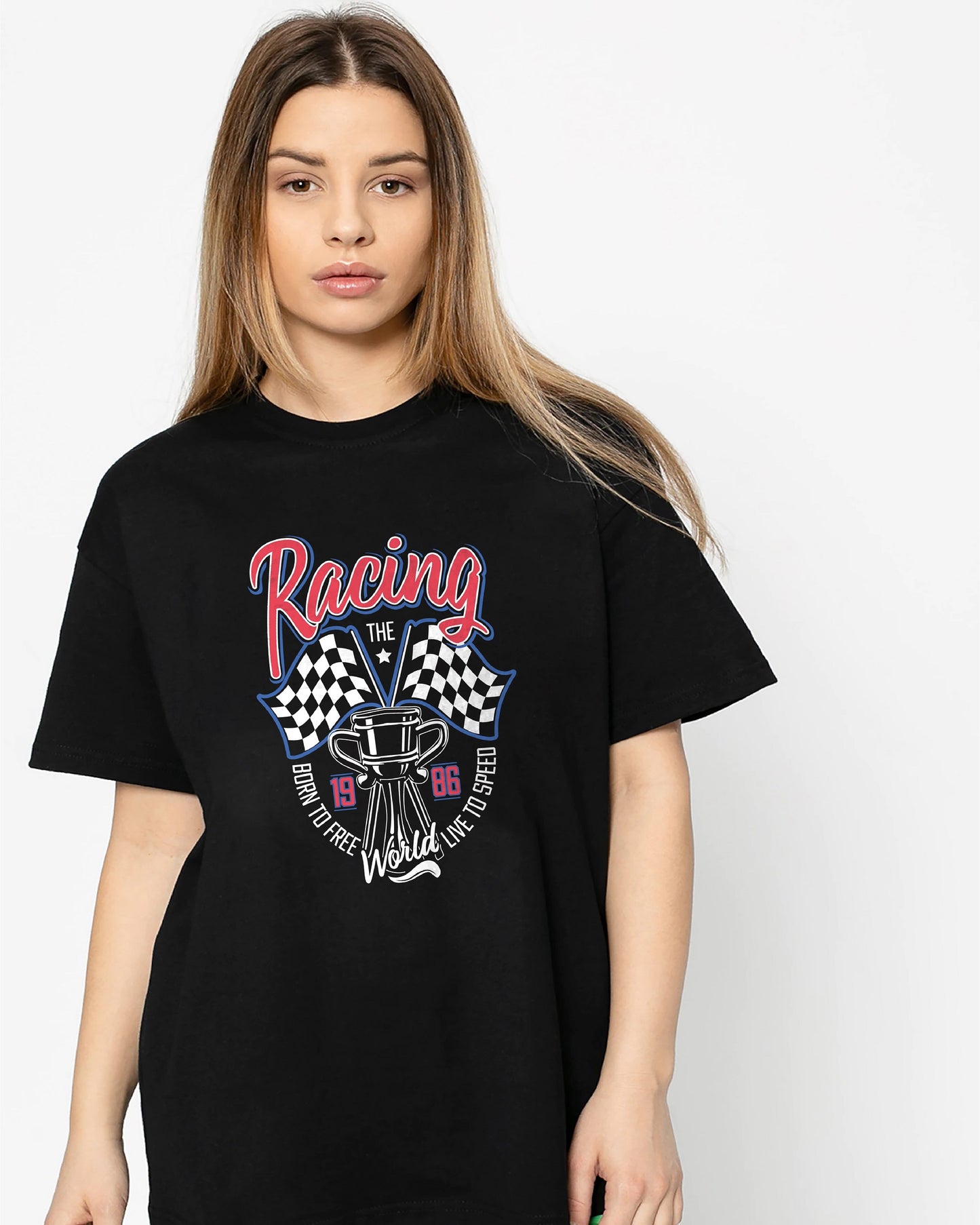 CAMISETA NEGRA RACING