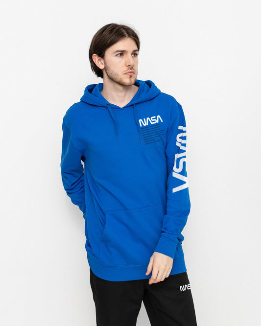 HOODIE NASA AZUL LOGO BLANCO