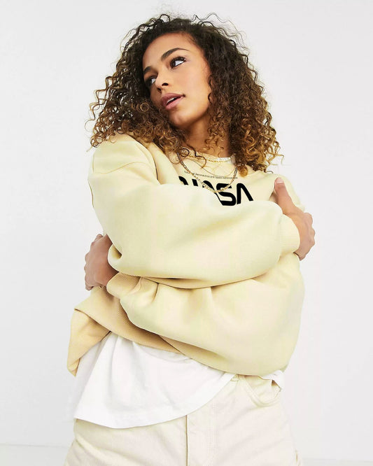 BUZO SIN CAPUCHA NASA AMARILLO