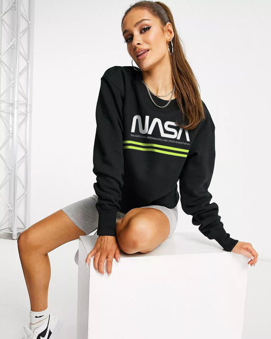 BUZO SIN CAPUCHA NASA NEGRO