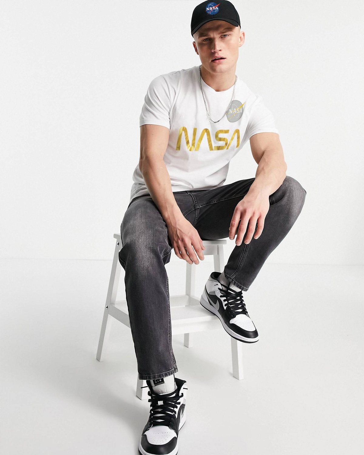 CAMISETA NASA BLANCA GOLD