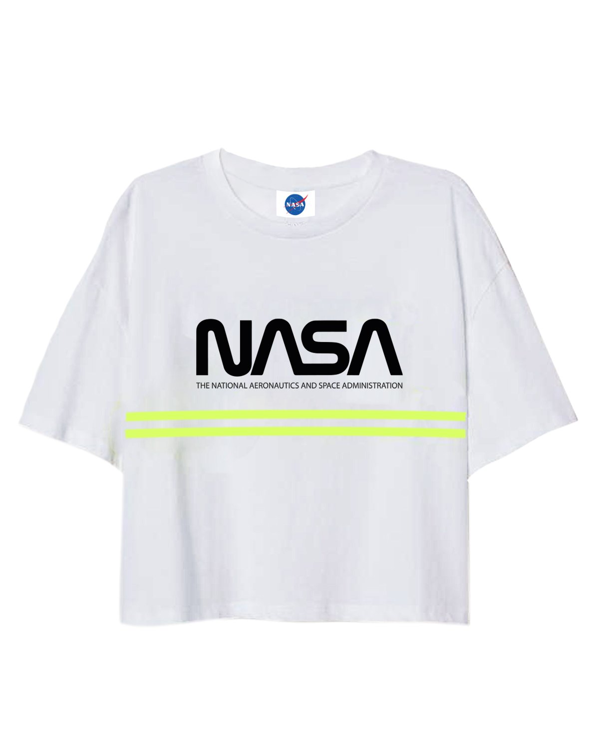 CROP TOP NASA BLANCO
