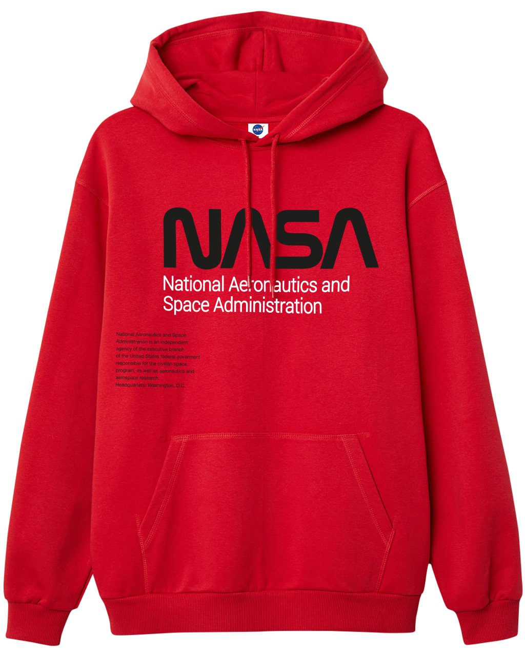 HOODIE NASA ROJO