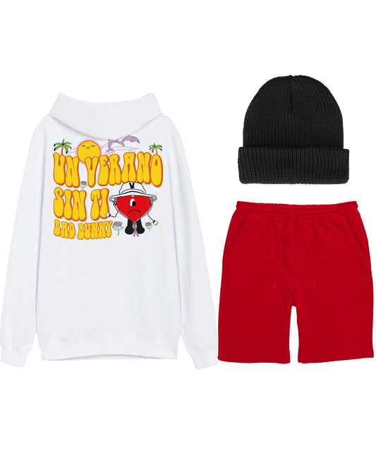 CONJUNTO STYLE (SUDADERA + SHORT + GORRO)