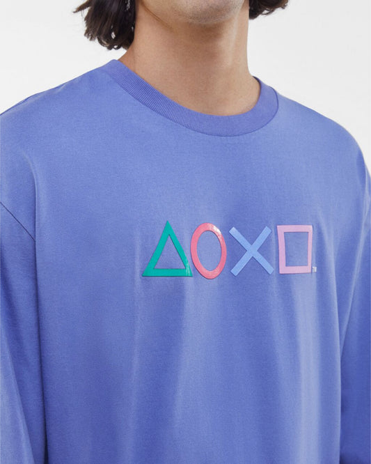 BUZO LILA ESTAMPADO FIGURAS GEOMÉTRICAS