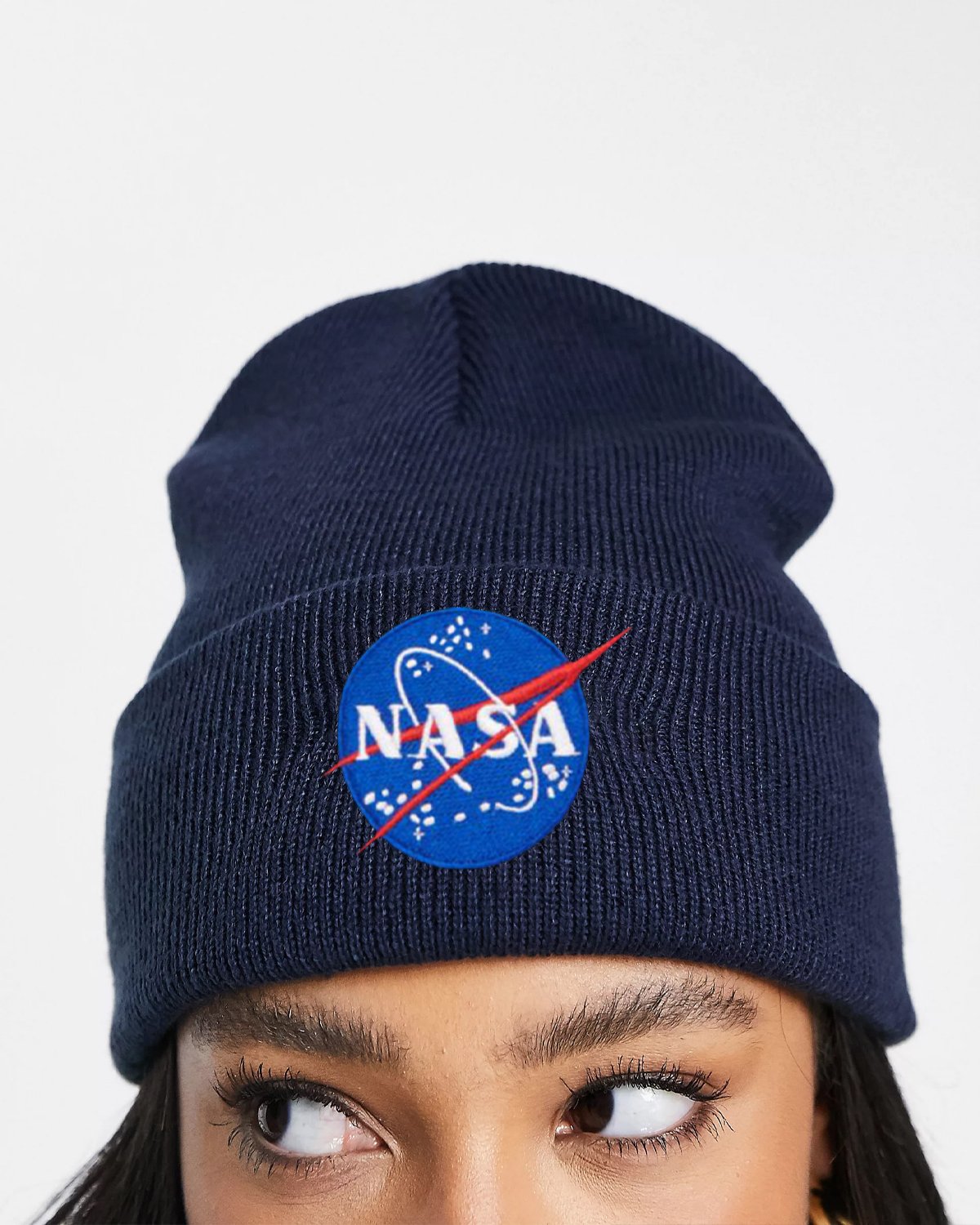 GORRO DE LANA NASA - AZUL