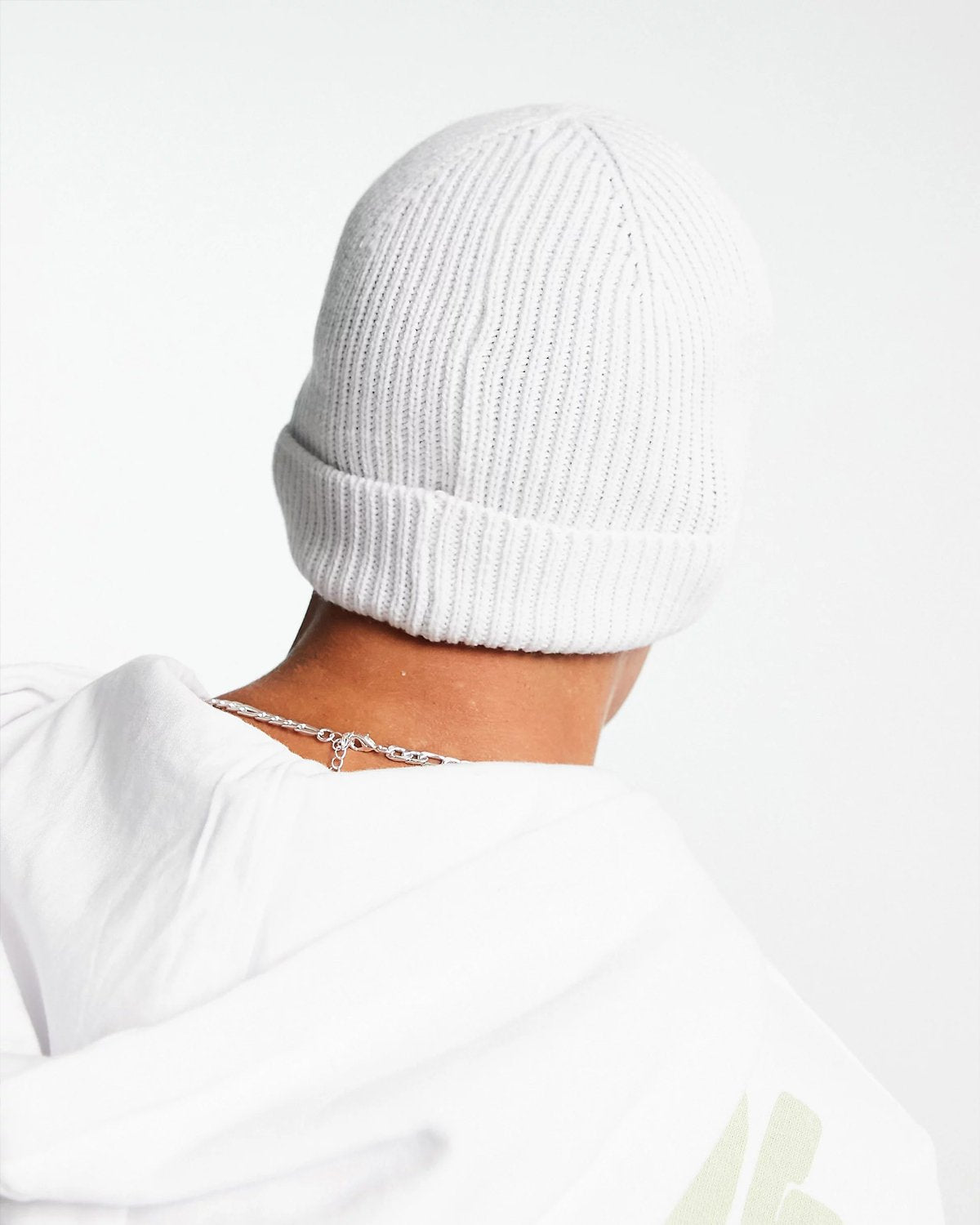 GORRO DE LANA NASA - BLANCO