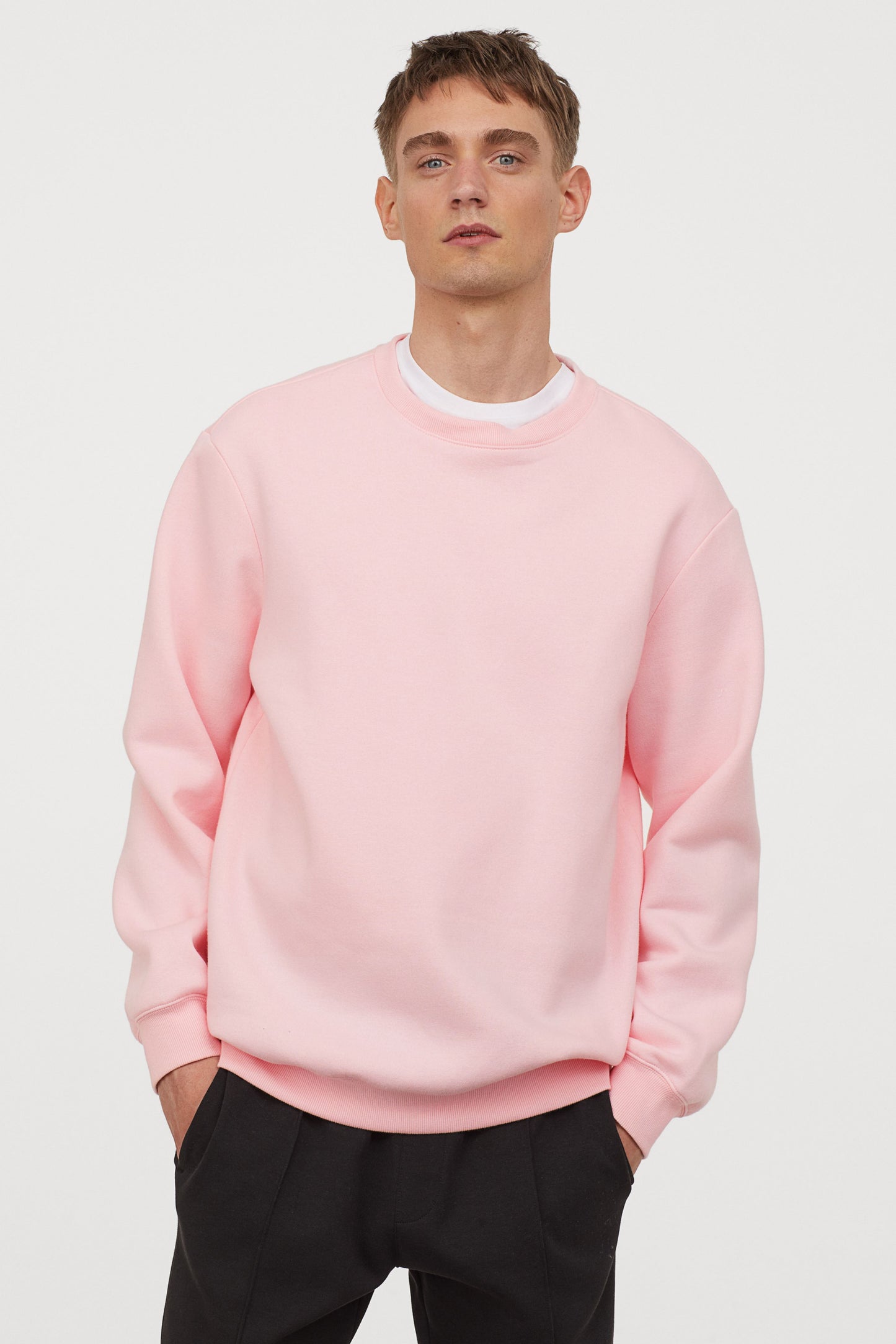 BUZO SIN CAPUCHA ROSA