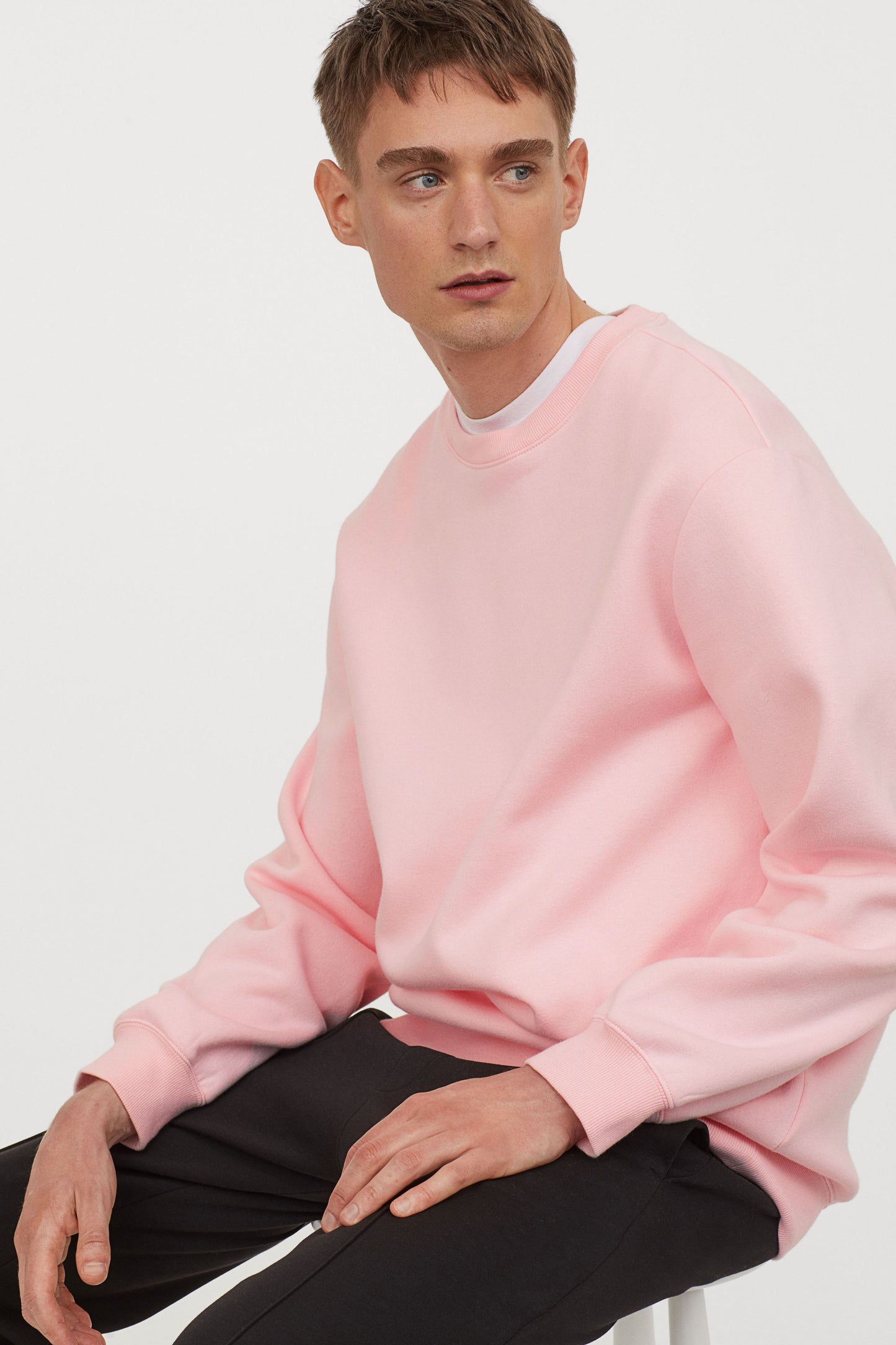 BUZO SIN CAPUCHA ROSA