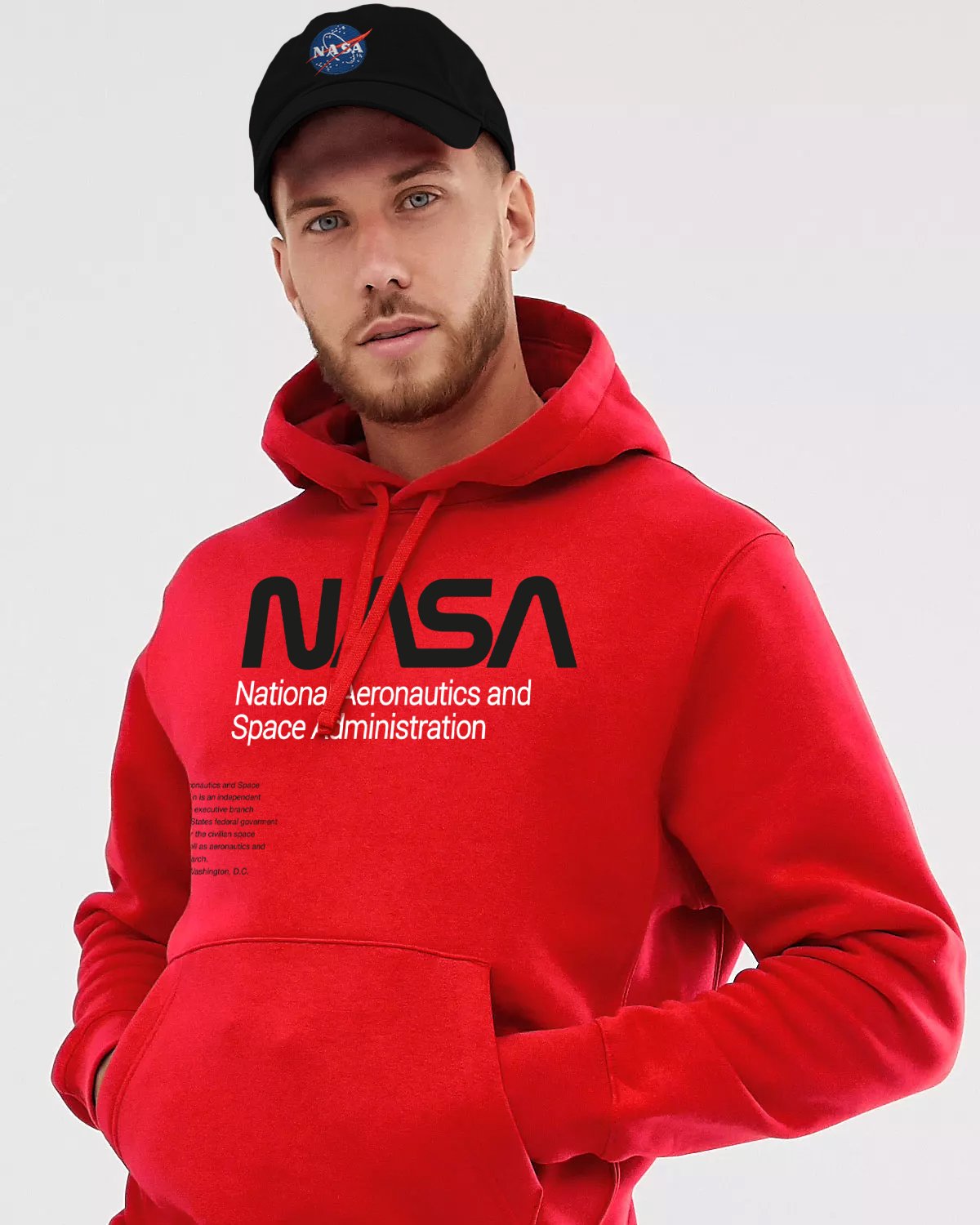 HOODIE NASA ROJO