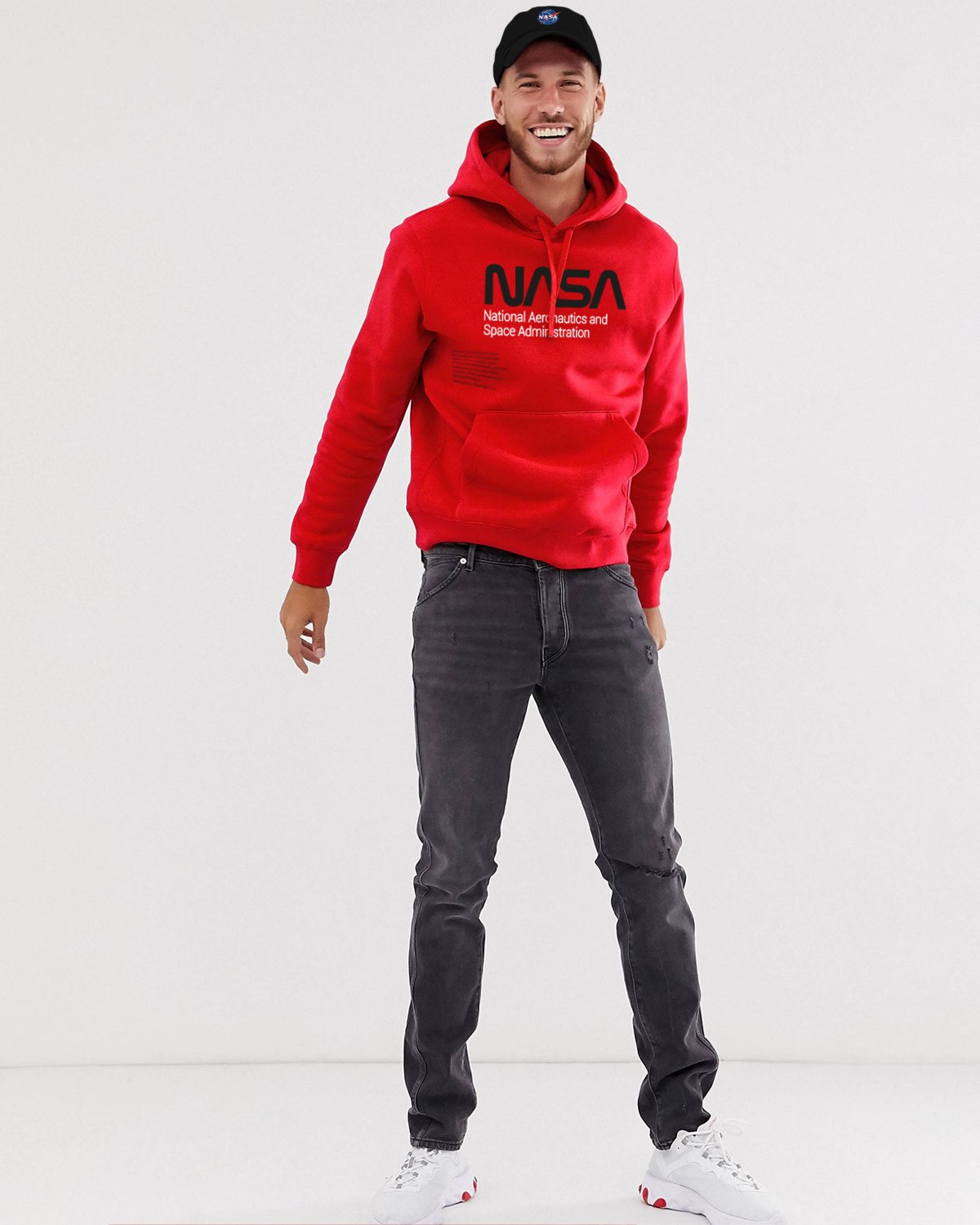 HOODIE NASA ROJO