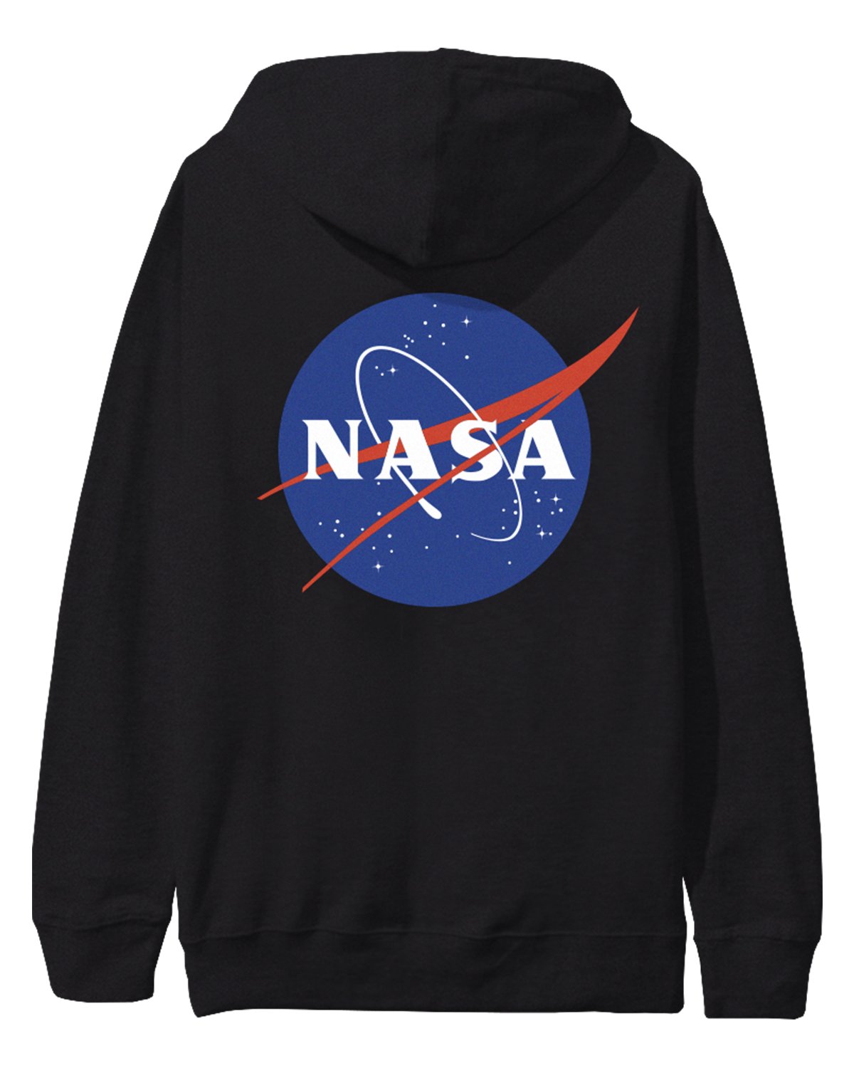 HOODIE NASA NEGRO LOGO AZUL