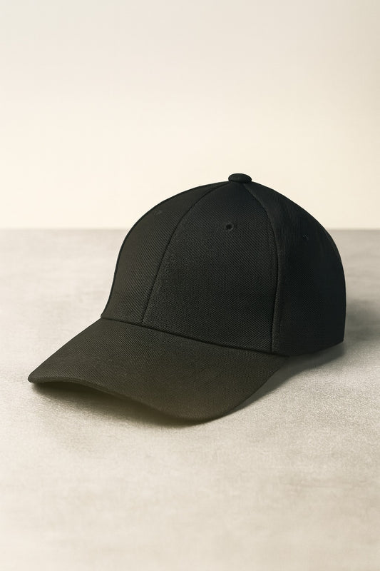 GORRA NEGRA LLANA AJUSTABLE UNISEX