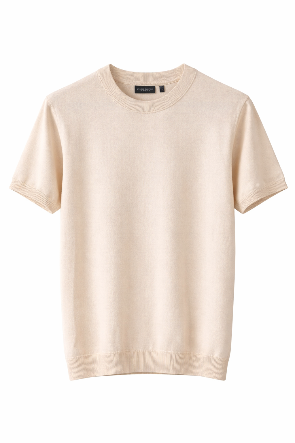 CAMISETA TIPO SUETER HOMBRE CUELLO REDONDO