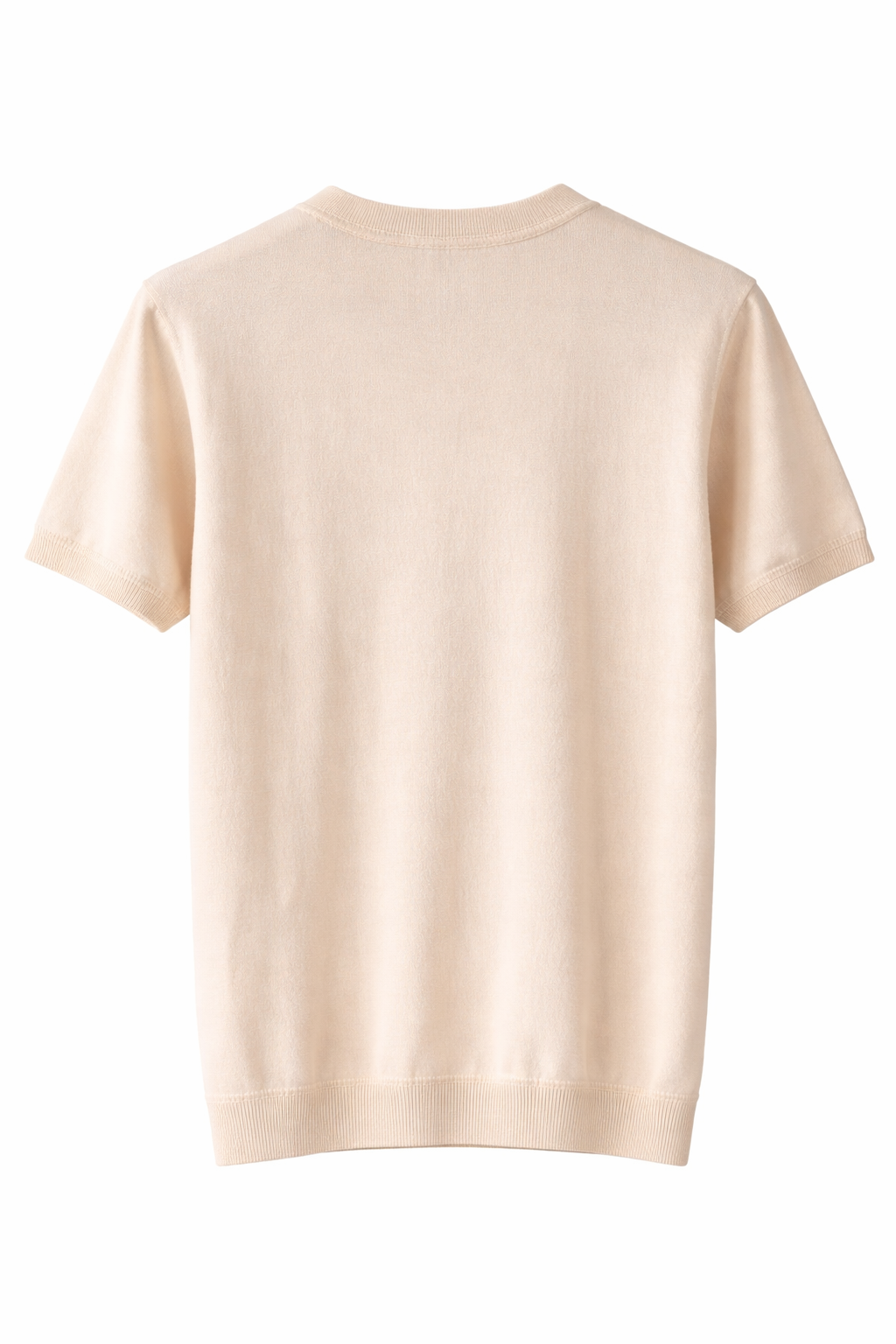 CAMISETA TIPO SUETER HOMBRE CUELLO REDONDO