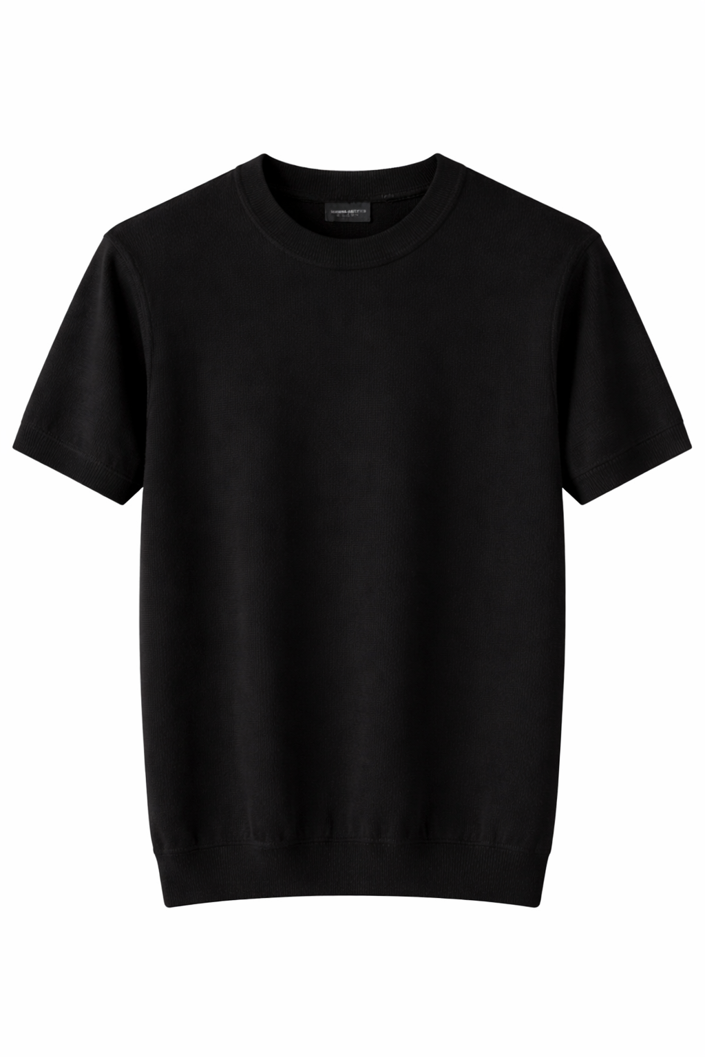 CAMISETA TIPO SUETER HOMBRE CUELLO REDONDO