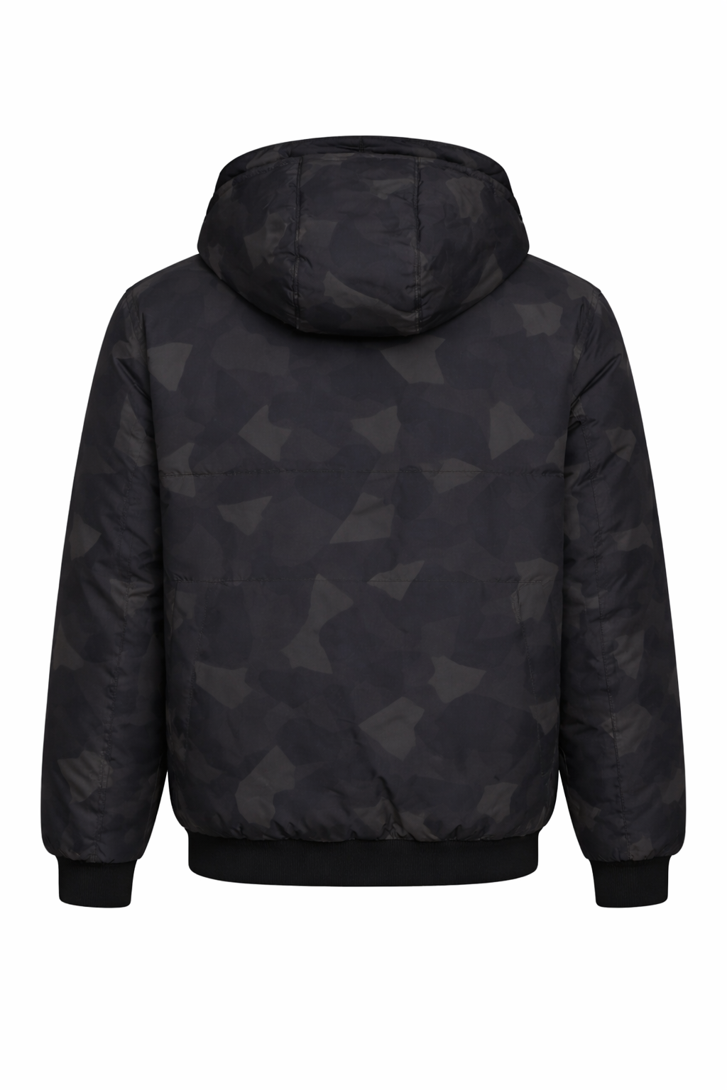 CAQUETA ACOLCHADA CAMUFLAJE CON CAPUCHA