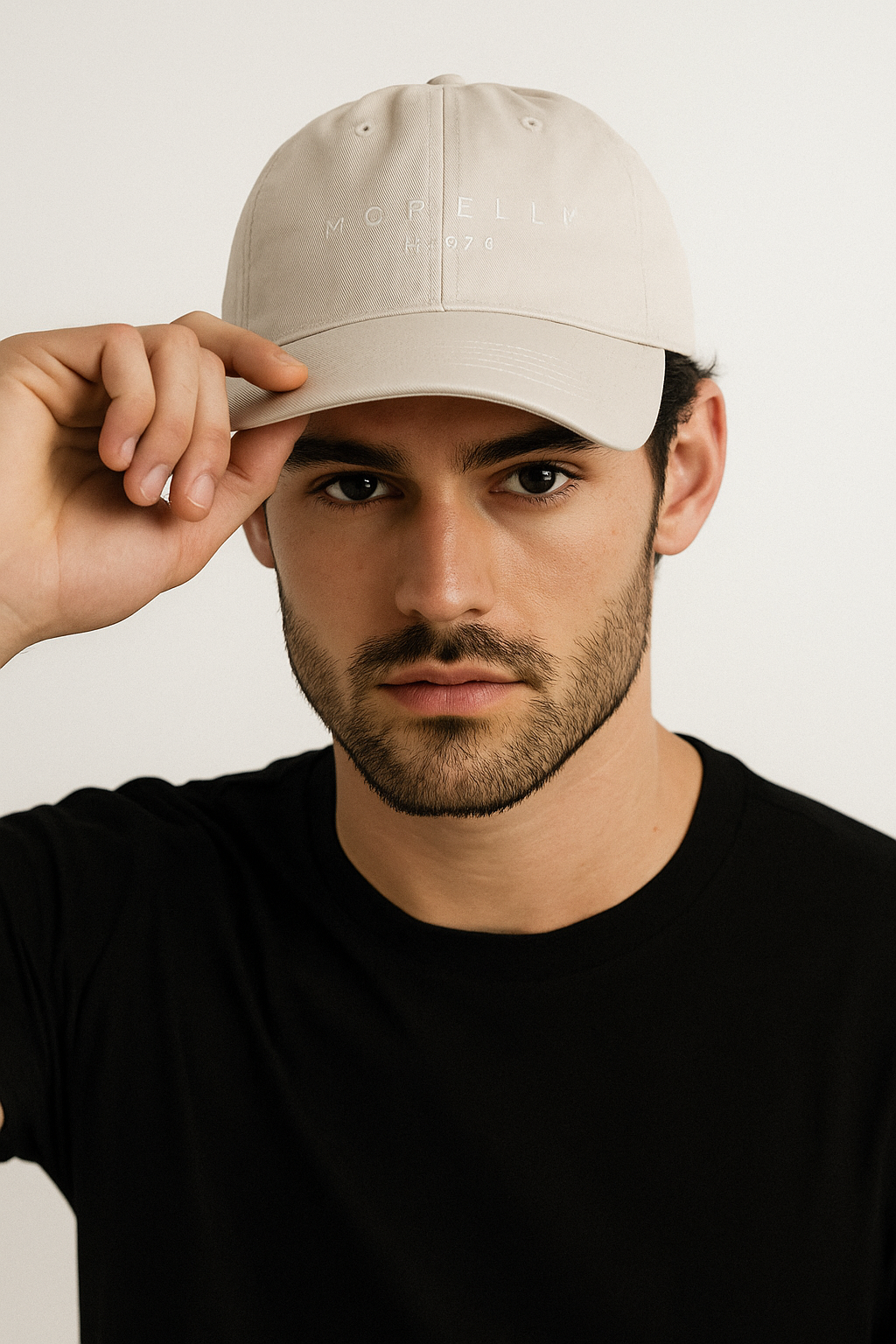 GORRA BEIGE CON LOGO FRONTAL MORELLI UNISEX