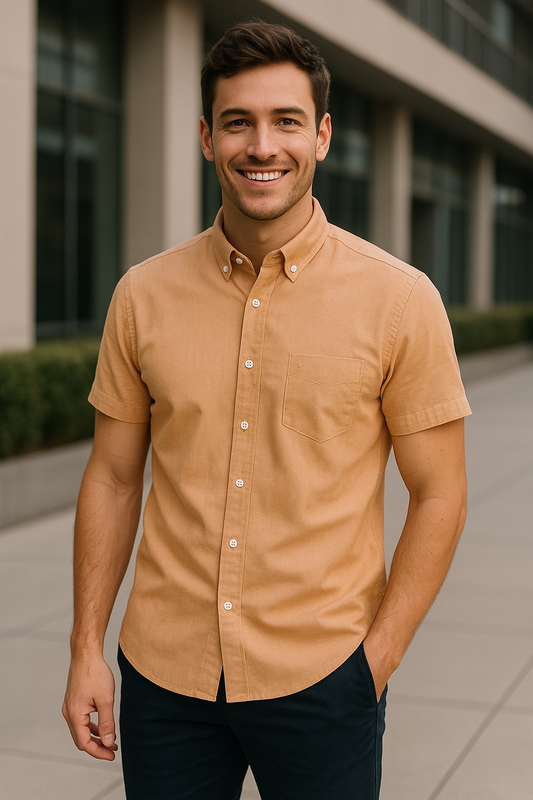 CAMISA MANGA CORTA SIN BOLSILLO BUTTON DOWN